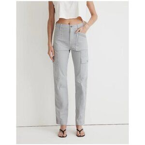 Madewell 90s Straight Cargo Pants Gray Comfortable Fit Casual Style Size 24